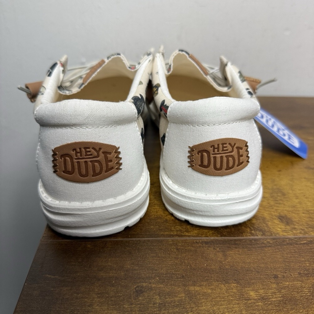Hey Dude Wally Fish Lure Slip On Shoes Men's Size US 10 White - Picture 4 of 7
